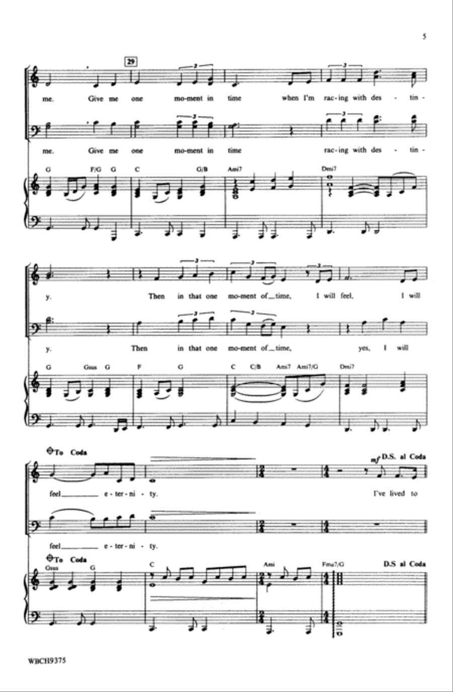 One Moment in Time Choir scores gallery preview page 4