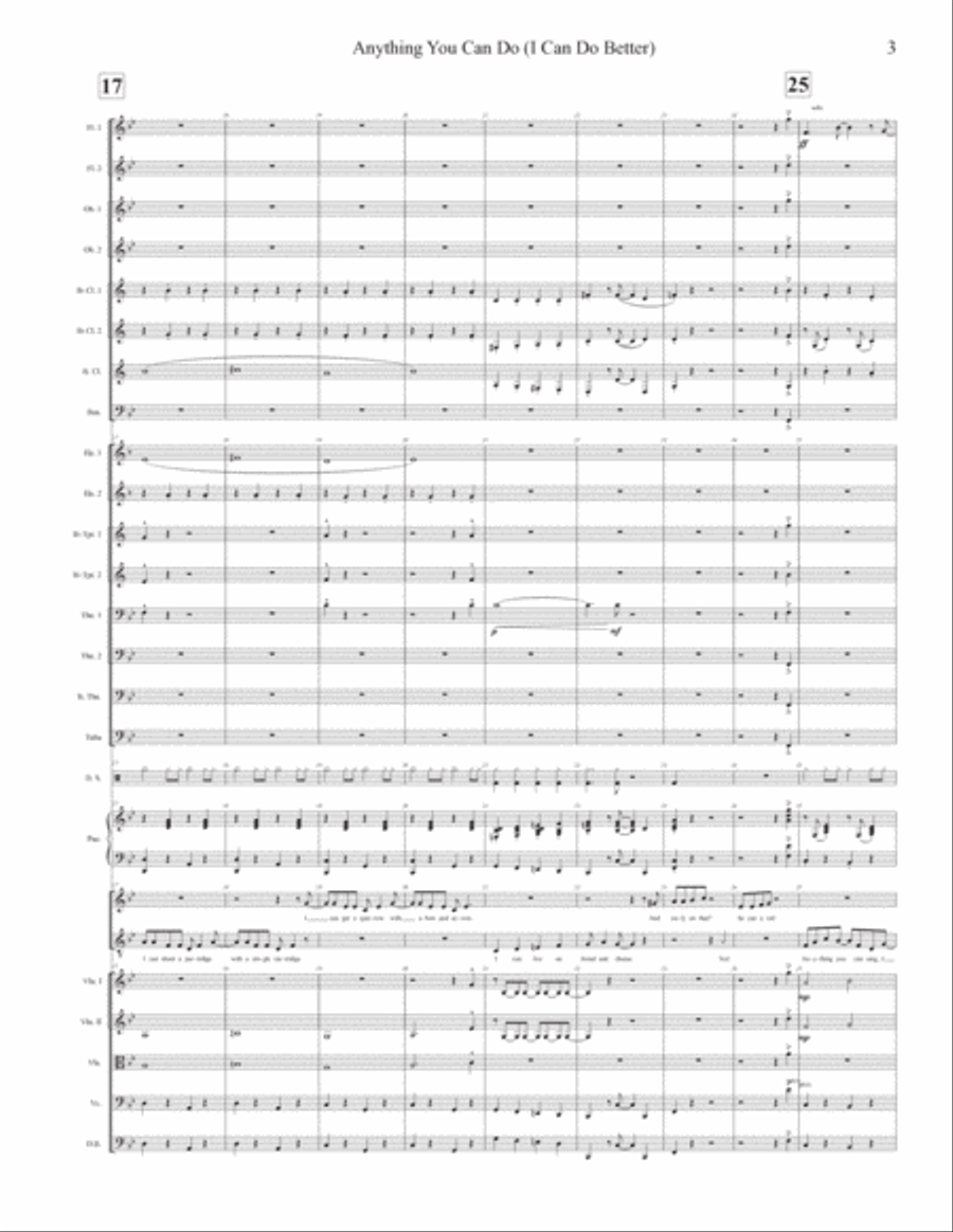 Anything You Can Do Full Orchestra scores gallery preview page 3