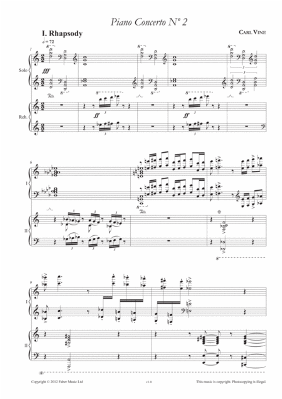 Piano Concerto No. 2 Piano Concerto No. 2 Full Orchestra scores gallery preview page 5