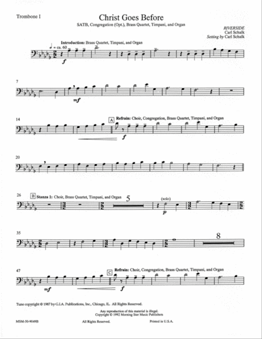 Christ Goes Before Choir scores gallery preview page 5