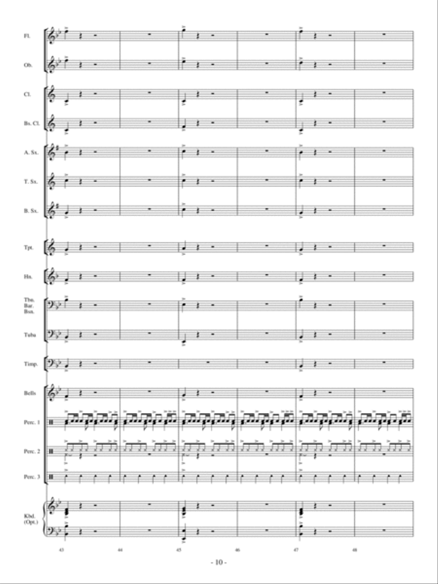 Drummin' Surf-ari Concert Band scores gallery preview page 9
