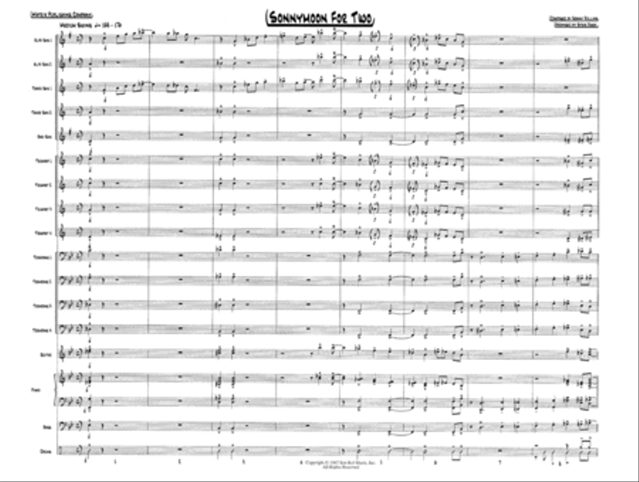 Sonnymoon for Two - Score Jazz Ensemble scores gallery preview page 2