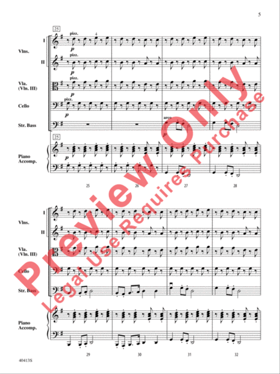Strolling String Orchestra scores gallery preview page 6