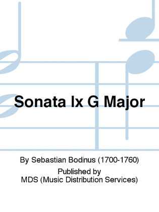 Sonata IX G major