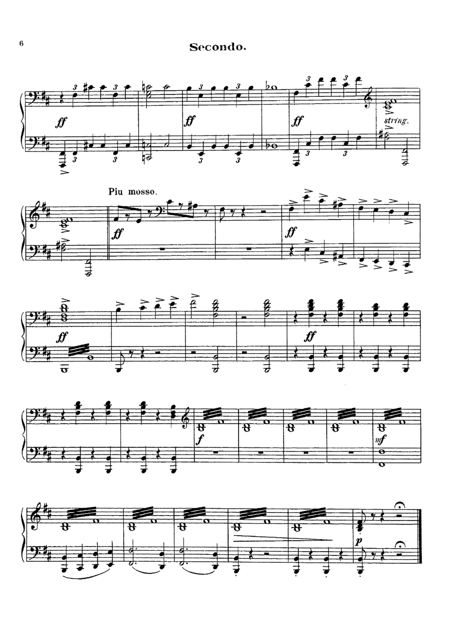 Tchaikowsky from Swan Lake Suite, for piano duet(1 piano, 4 hands), PT804 1 Piano, 4-Hands scores gallery preview page 5
