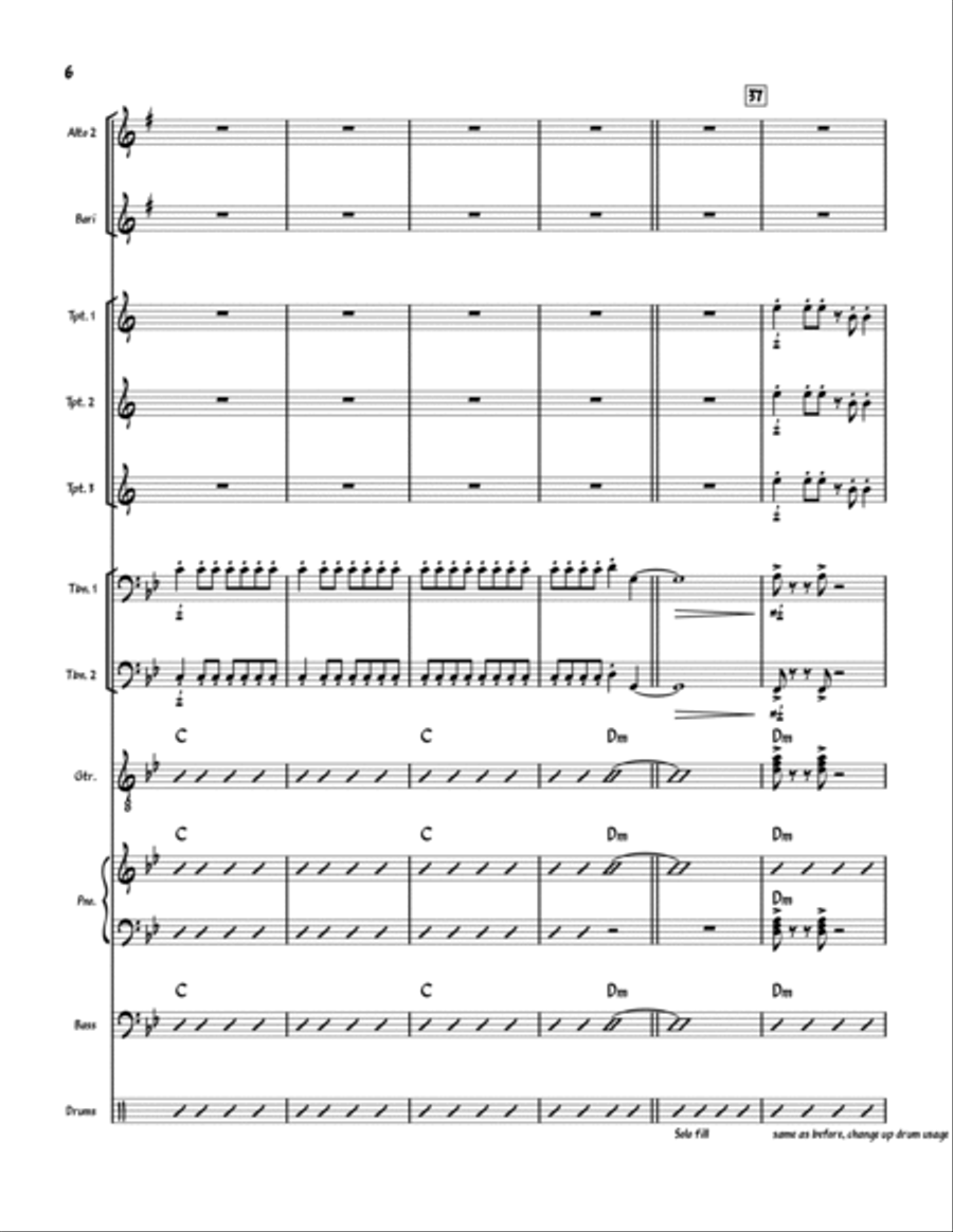 Badtameez Dil Jazz Ensemble scores gallery preview page 6
