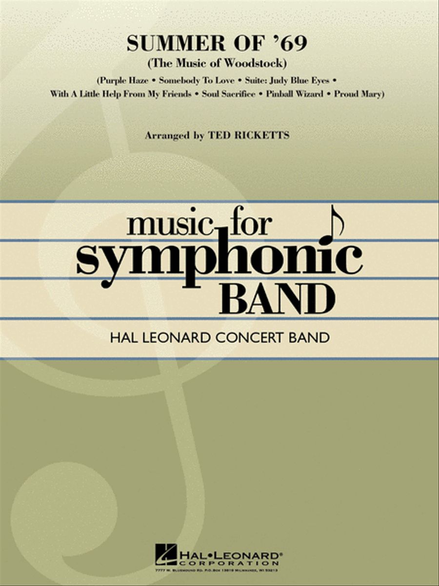 Summer of '69 Concert Band scores gallery preview page 1
