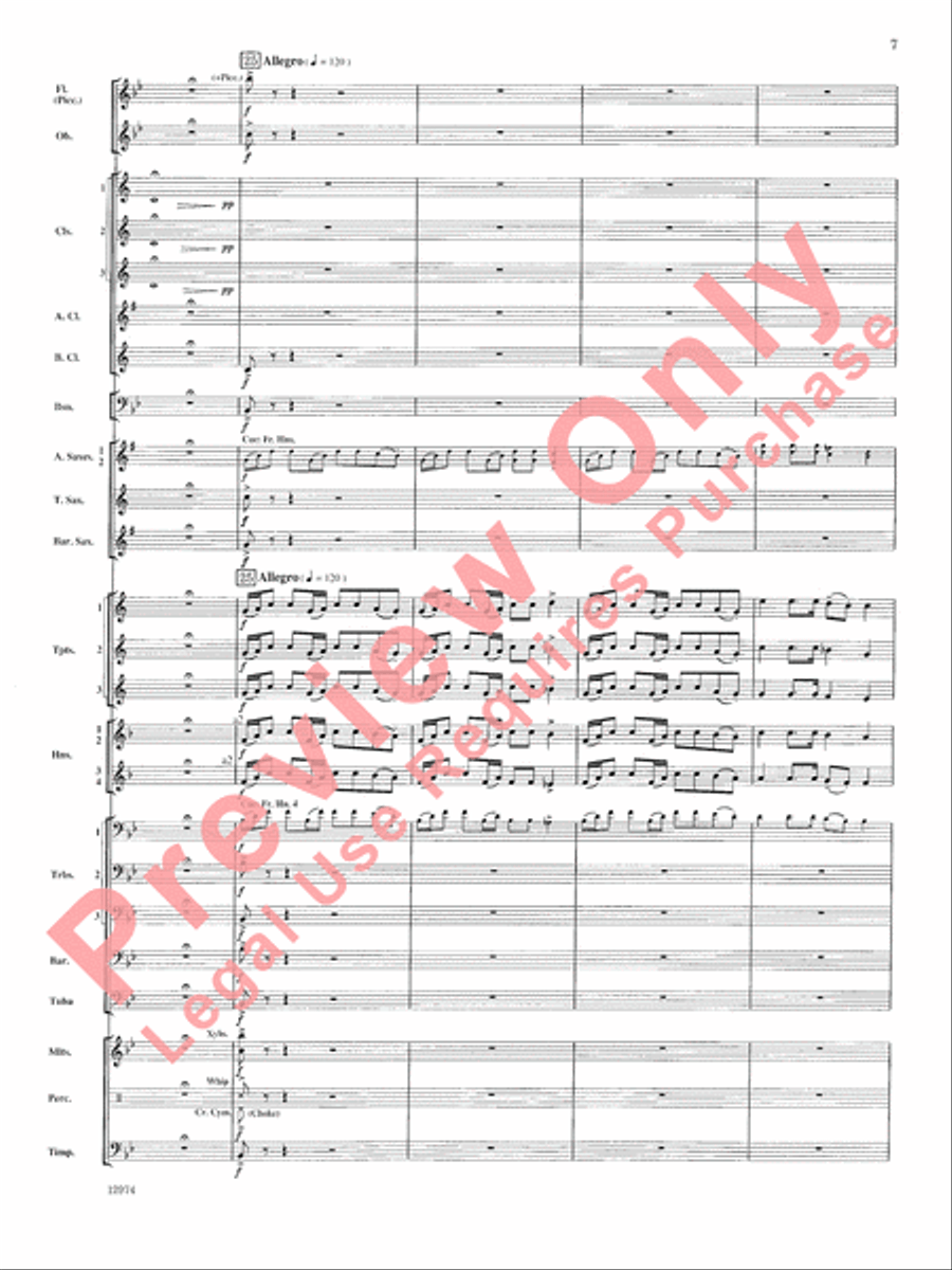 Cumberland Cross Concert Band scores gallery preview page 8