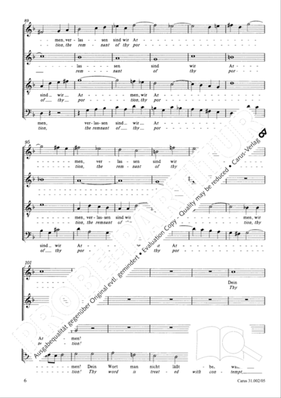 O God, from heaven look on us (Ach Gott, vom Himmel sieh darein) ATB scores gallery preview page 7
