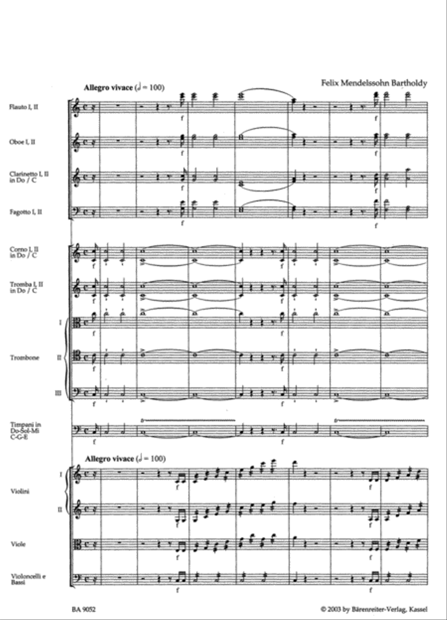 Ouverture C major, Op. 101 'Trompeten-Ouverture' Orchestra scores gallery preview page 2