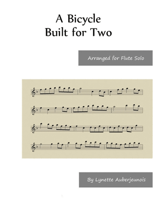 A Bicycle Built for Two - Flute Solo