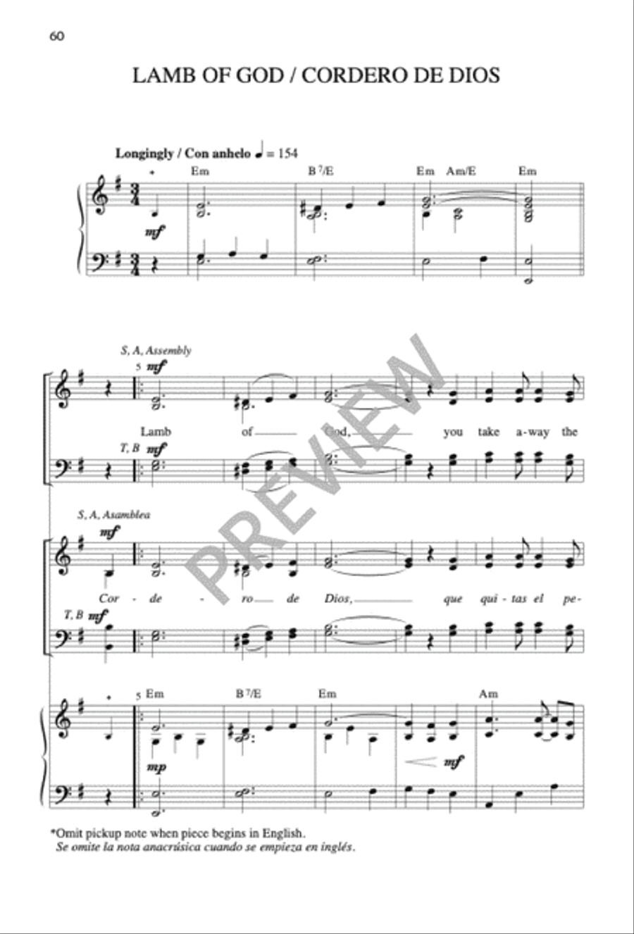 Mass of the Sun of Justice / Misa Sol de Justicia 4-Part scores gallery preview page 59