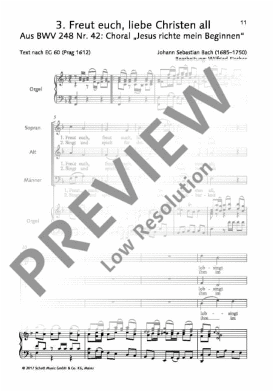 Freut euch, liebe Christen all Mixed Choir scores gallery preview page 2