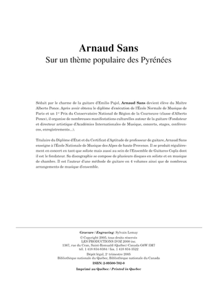 Book cover for Sur un thème populaire des Pyrénées