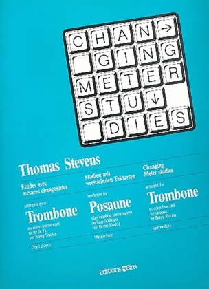 Book cover for Changing Meter Studies For Trombone