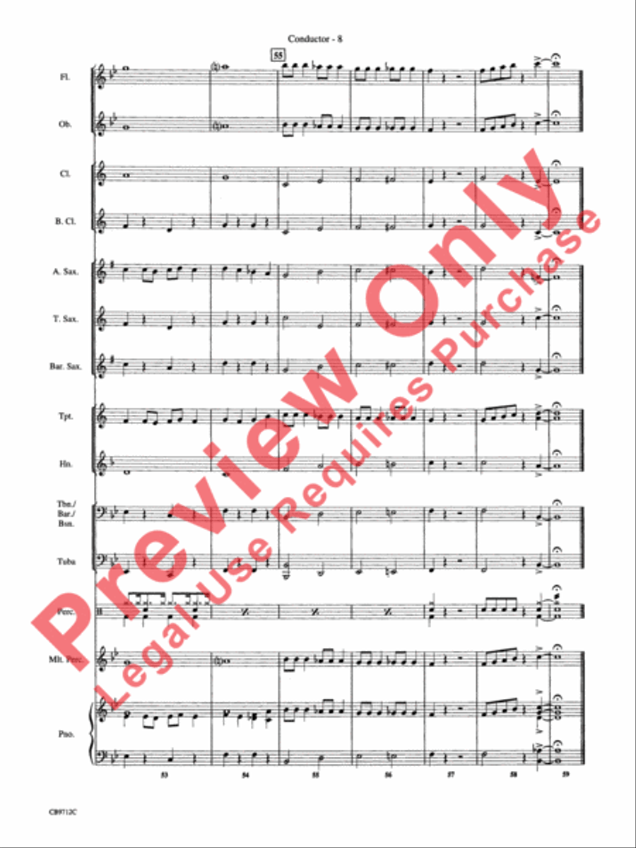 (We're Gonna) Rock Around the Clock Concert Band scores gallery preview page 11