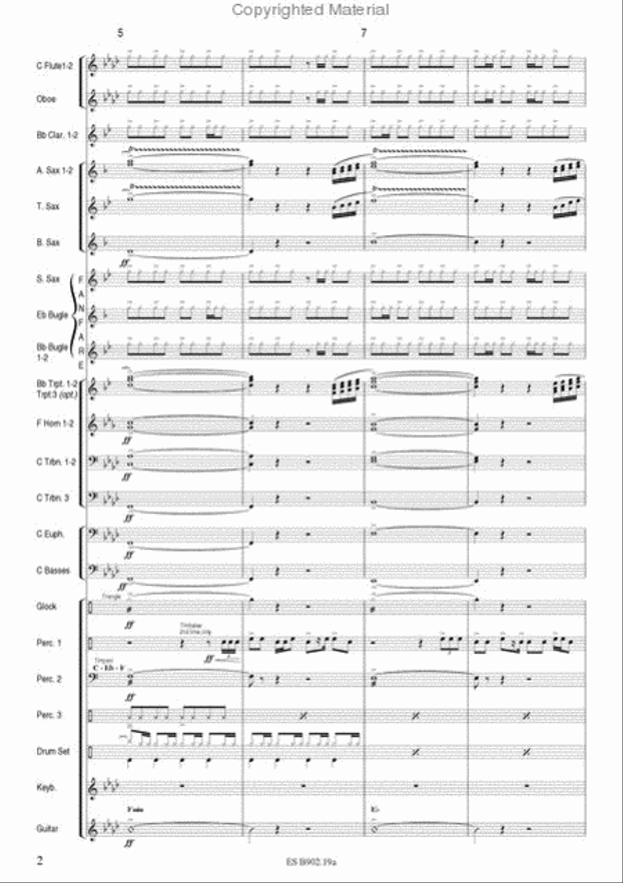 Don't Let Me Be Misunderstood Concert Band scores gallery preview page 4