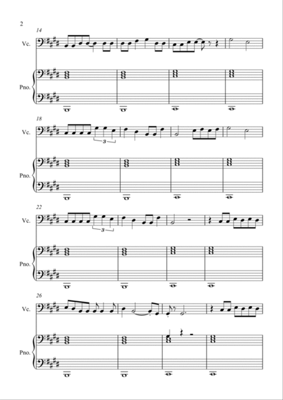 Bichota Bichota Piano scores gallery preview page 2