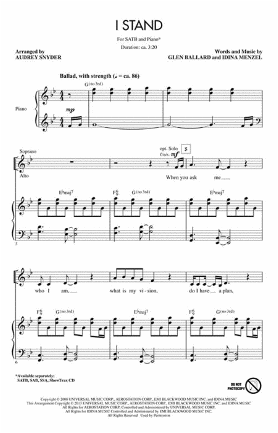 I Stand 4-Part scores gallery preview page 2