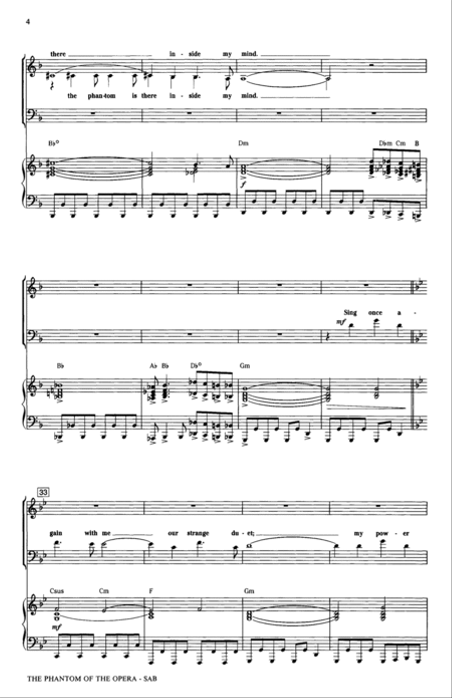 The Phantom Of The Opera (Medley) (arr. Ed Lojeski) 3-Part scores gallery preview page 3