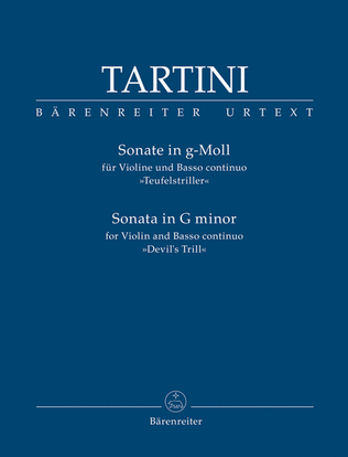 Book cover for Sonata for Violin and Basso continuo in G Minor - "Devil's Trill"