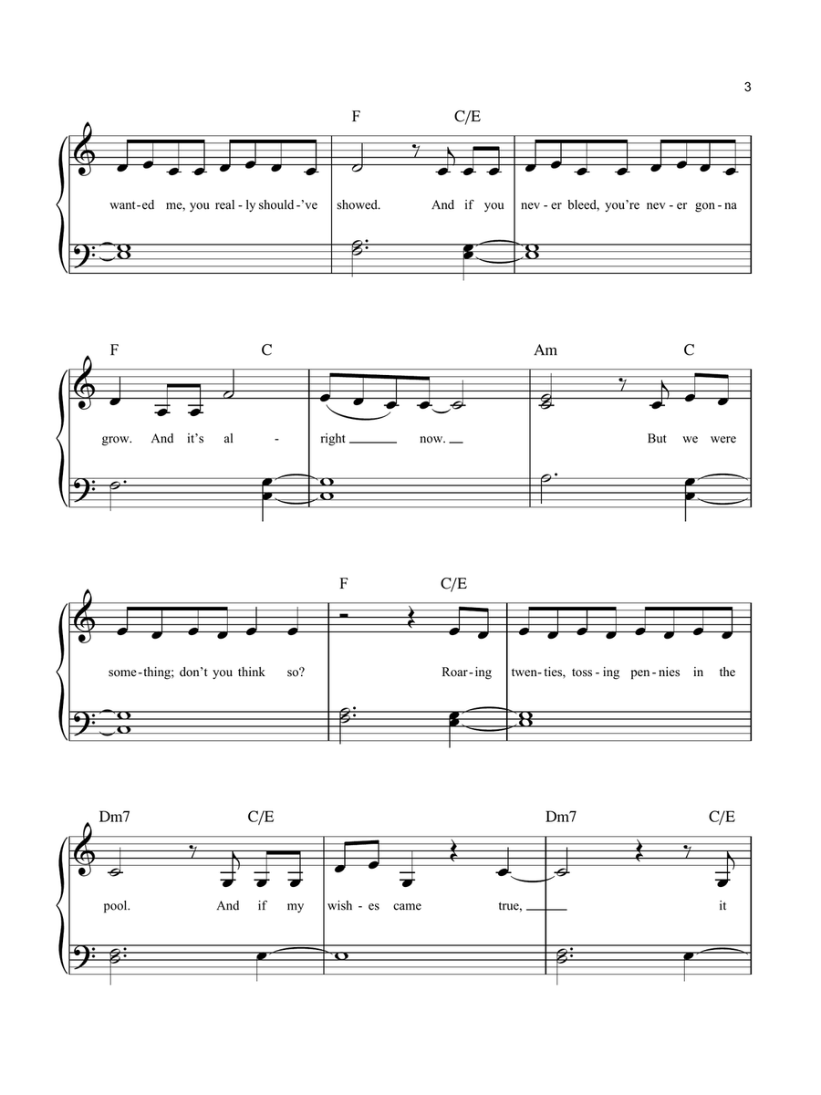 the 1 Easy Piano scores gallery preview page 3