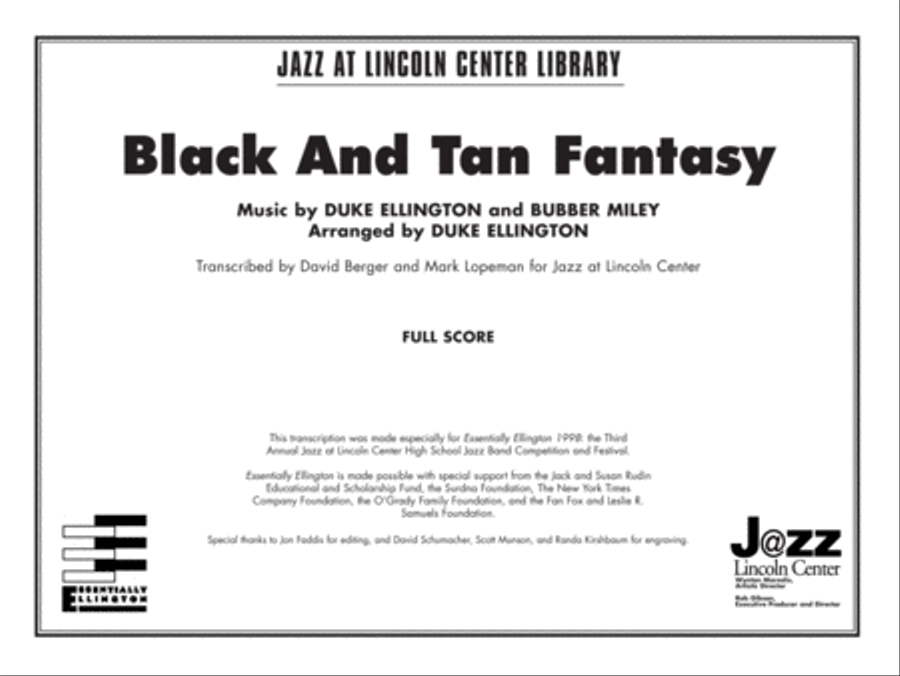 Black and Tan Fantasy: Score Jazz Ensemble scores gallery preview page 1