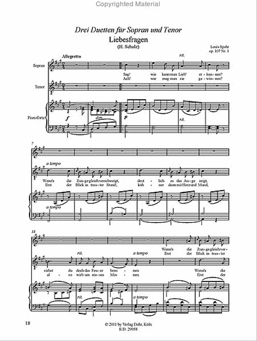 Duette I (Duette op. 107 und op. 108) (1838) Piano Accompaniment scores gallery preview page 2