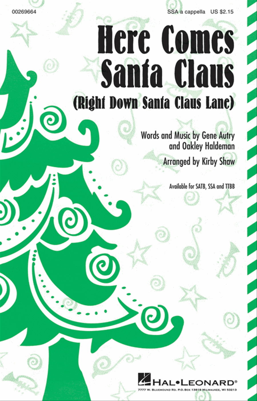 Here Comes Santa Claus SSA scores gallery preview page 1