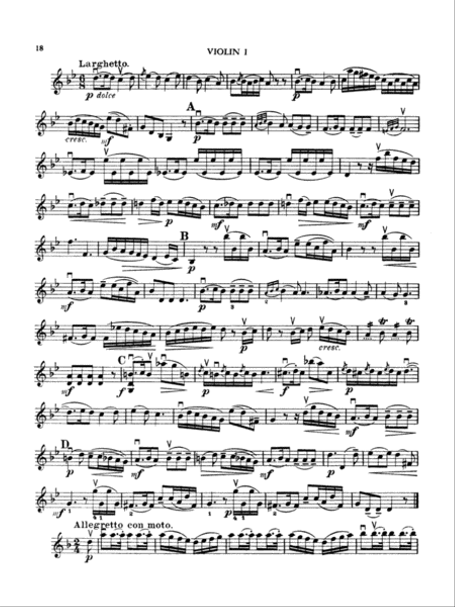 Boccherini: Nine Selected String Quartets String Quartet scores gallery preview page 3