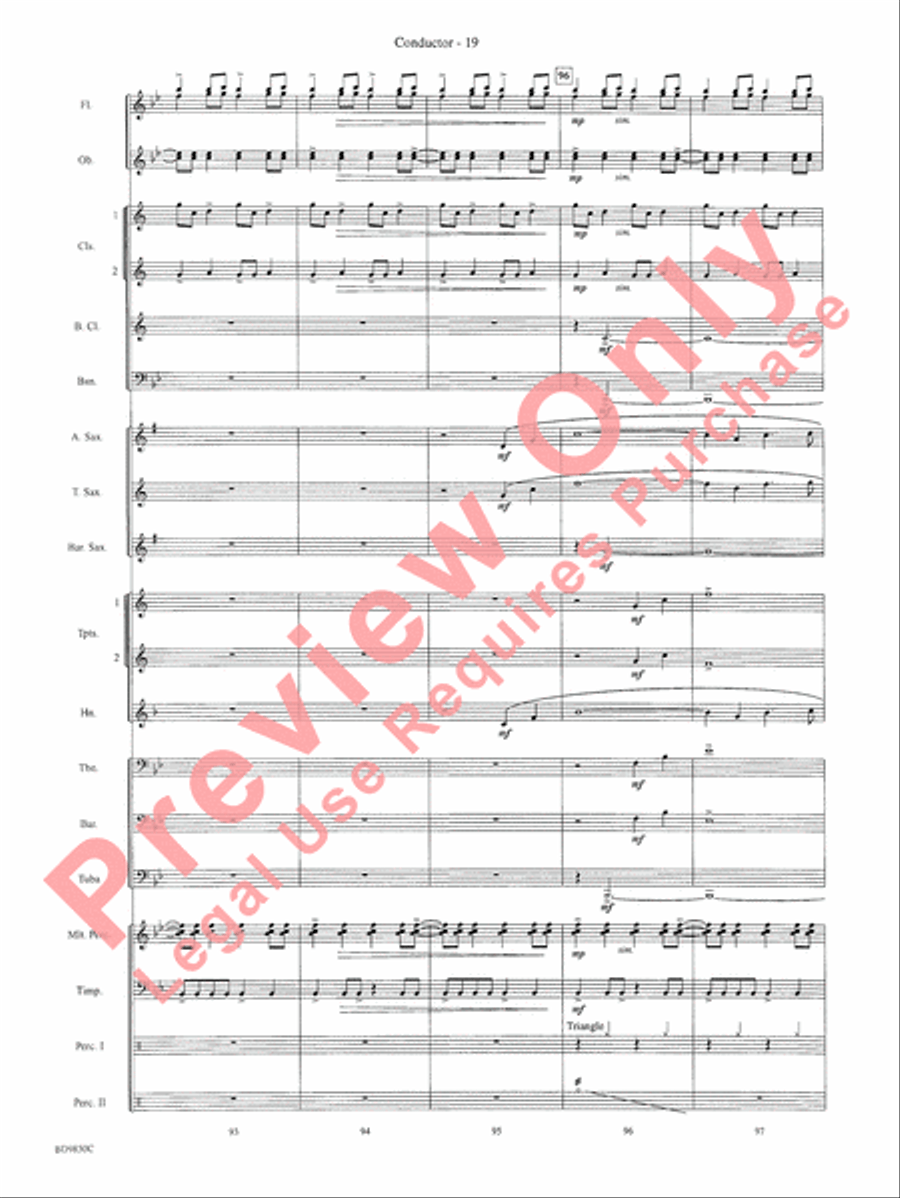 On the Rising Winds Concert Band scores gallery preview page 22