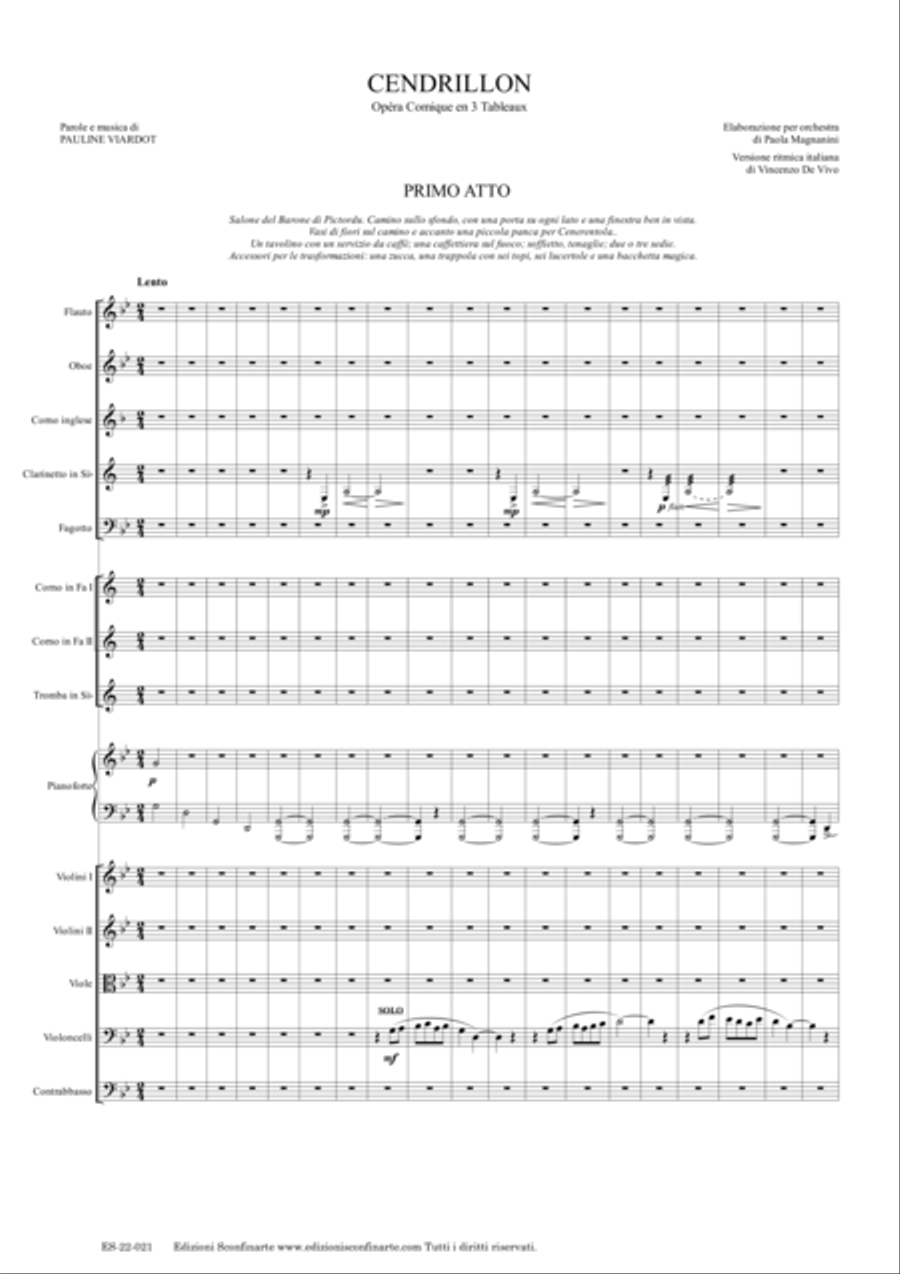 Paola Magnanini: CENDRILLON (ES-22-021) - Score Only Chamber Orchestra scores gallery preview page 5