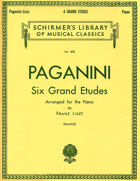 Nicolo Paganini: 6 Grande Etudes - Paganini/Liszt