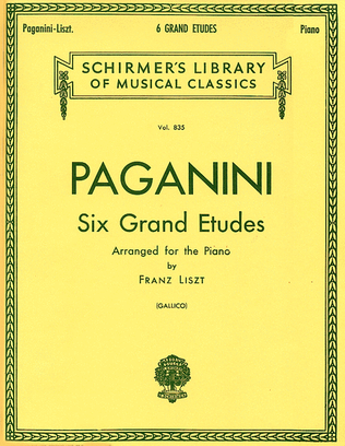 Book cover for 6 Grande Etudes after N. Paganini