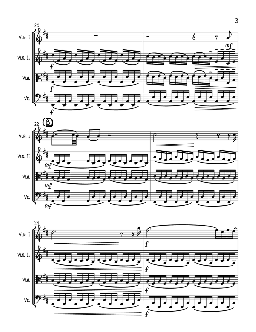 To Build A Home String Quartet scores gallery preview page 3