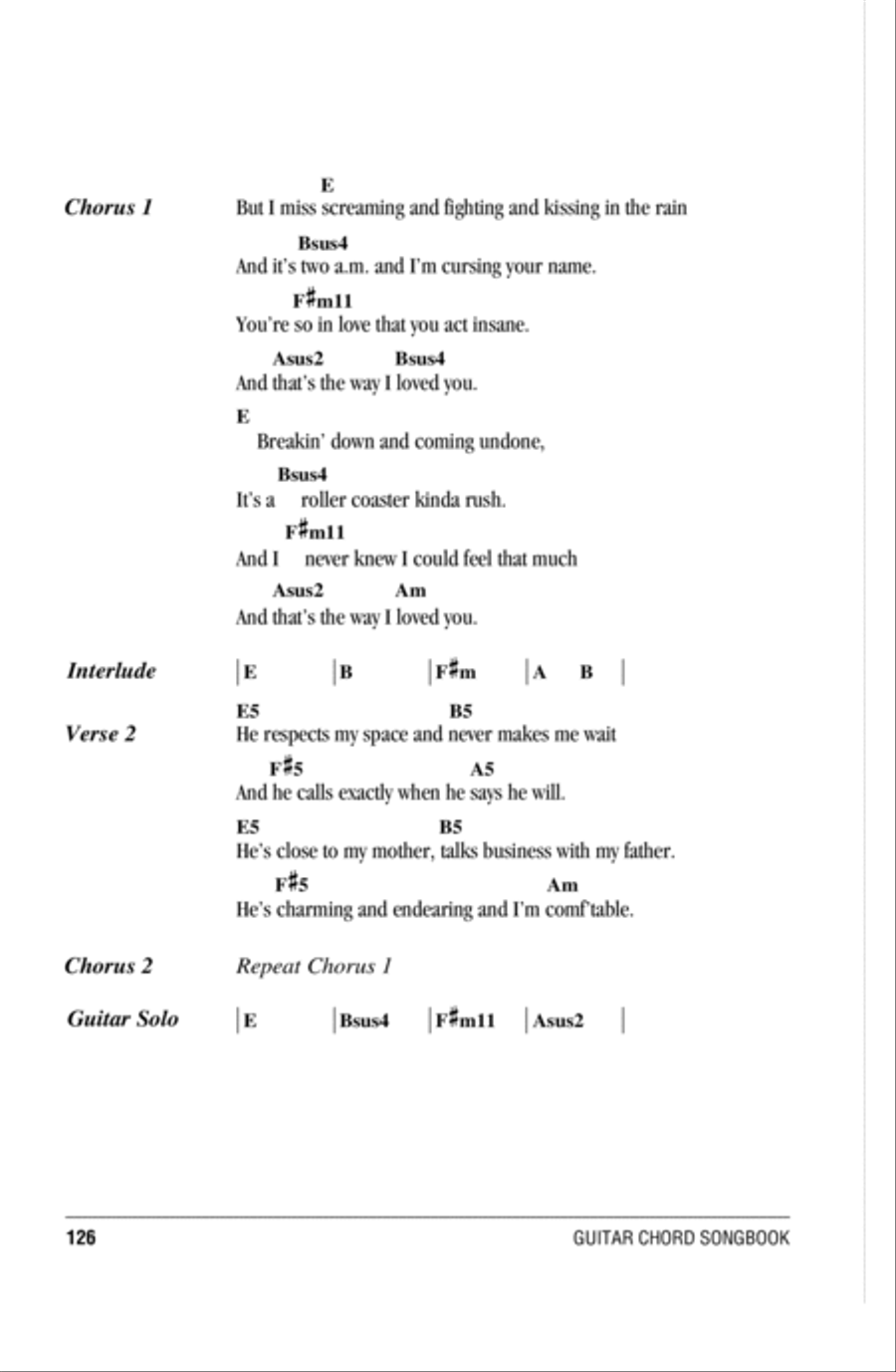 The Way I Loved You Acoustic Guitar scores gallery preview page 2