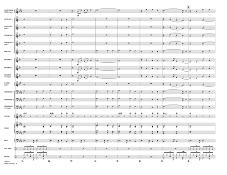 When I Survey (The Wondrous Cross) Jazz Ensemble scores gallery preview page 4