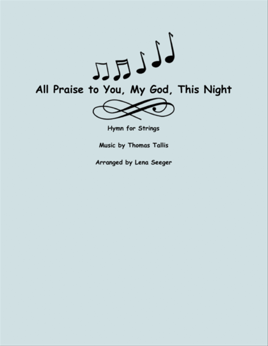 All Praise to You, My God, This Night String Quartet scores gallery preview page 1