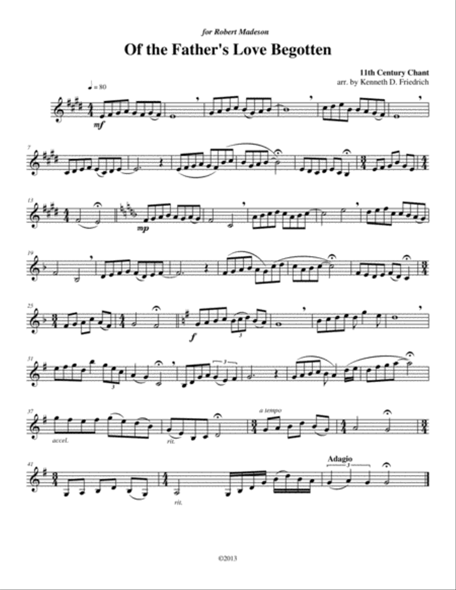 52 Selected Hymns for the Solo Performer - clarinet Clarinet Solo scores gallery preview page 3