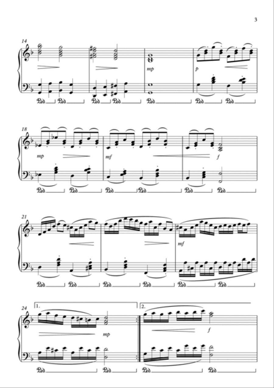 Winter Sonata Piano Solo scores gallery preview page 3