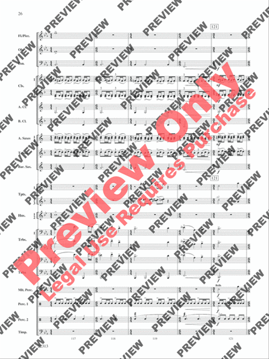 In the Center Ring Concert Band scores gallery preview page 27