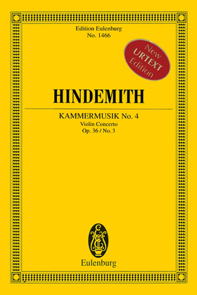 Book cover for Kammermusik No. 4, Op. 36, No. 3