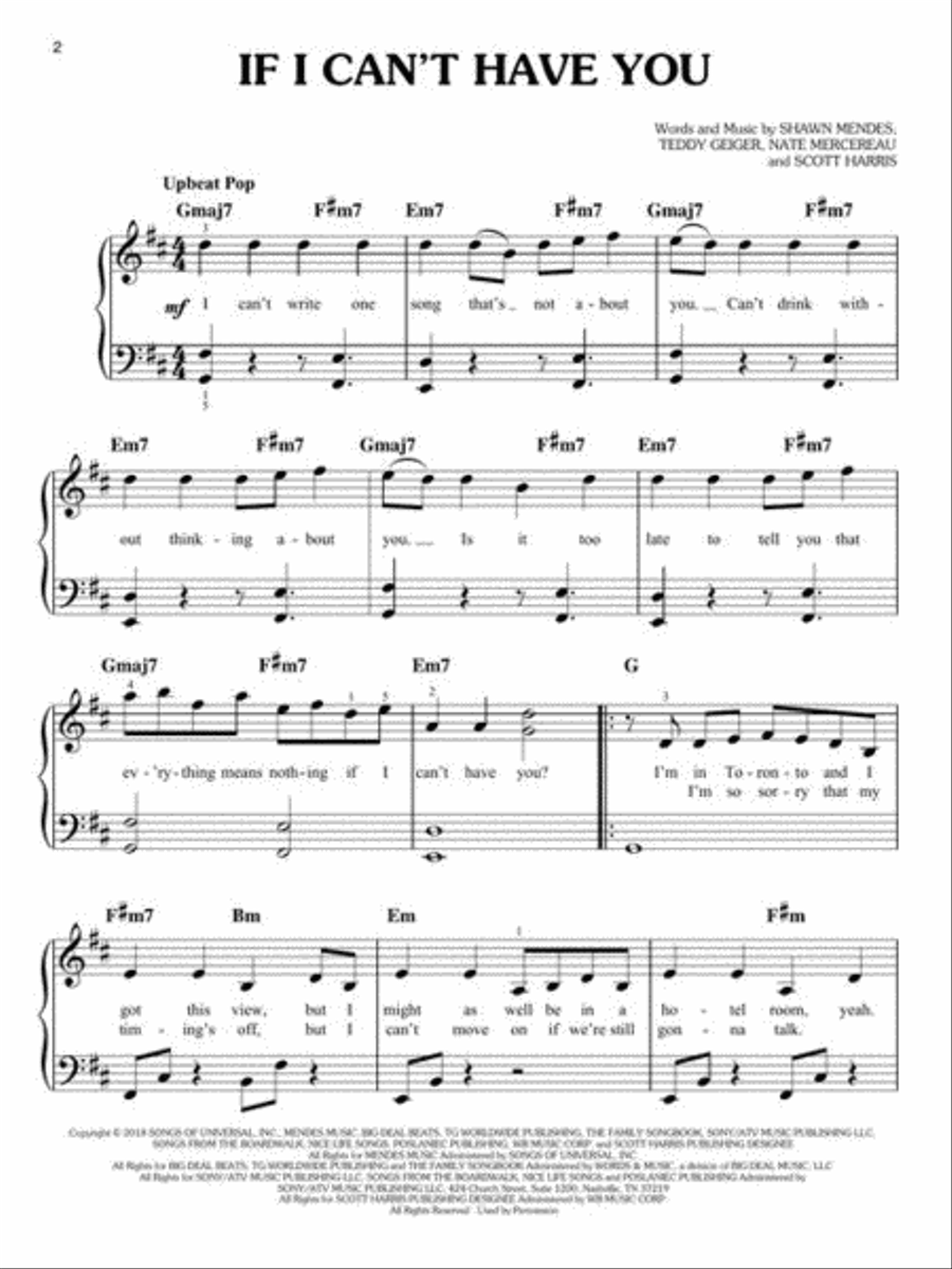 I Don't Care, Me! & More Hot Singles Piano scores gallery preview page 4