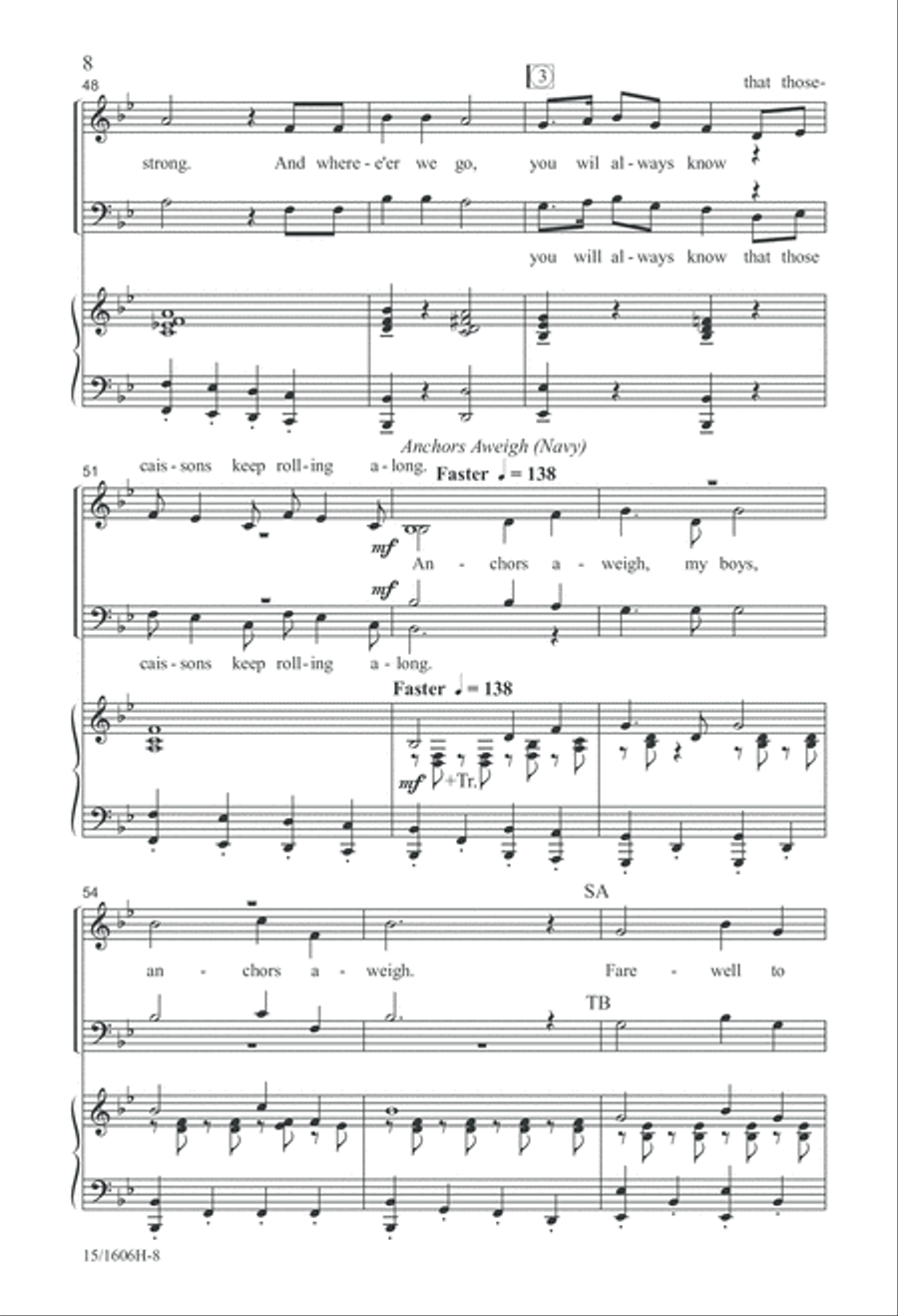A Patriotic Salute 4-Part scores gallery preview page 8