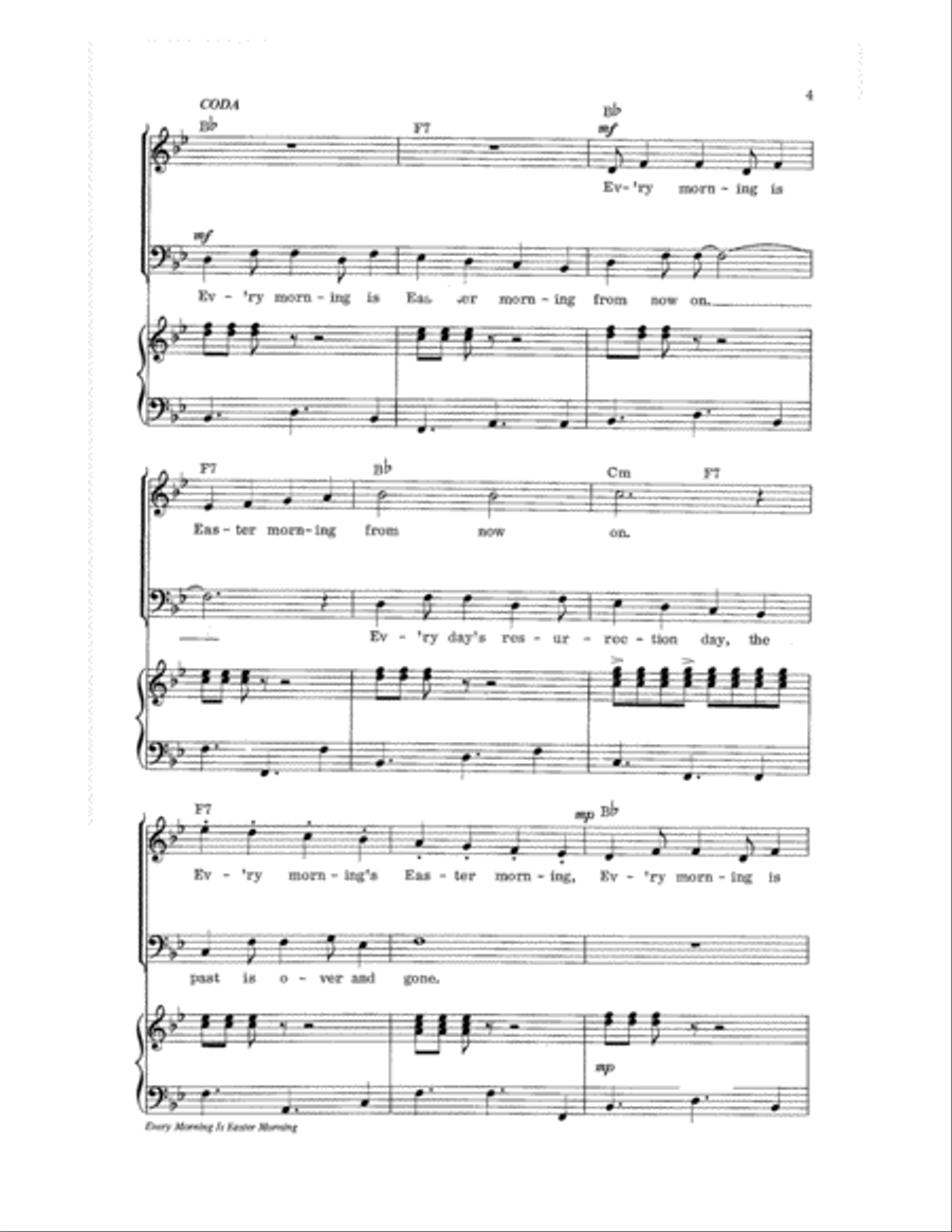 Every Morning Is Easter Morning 2-Part scores gallery preview page 5