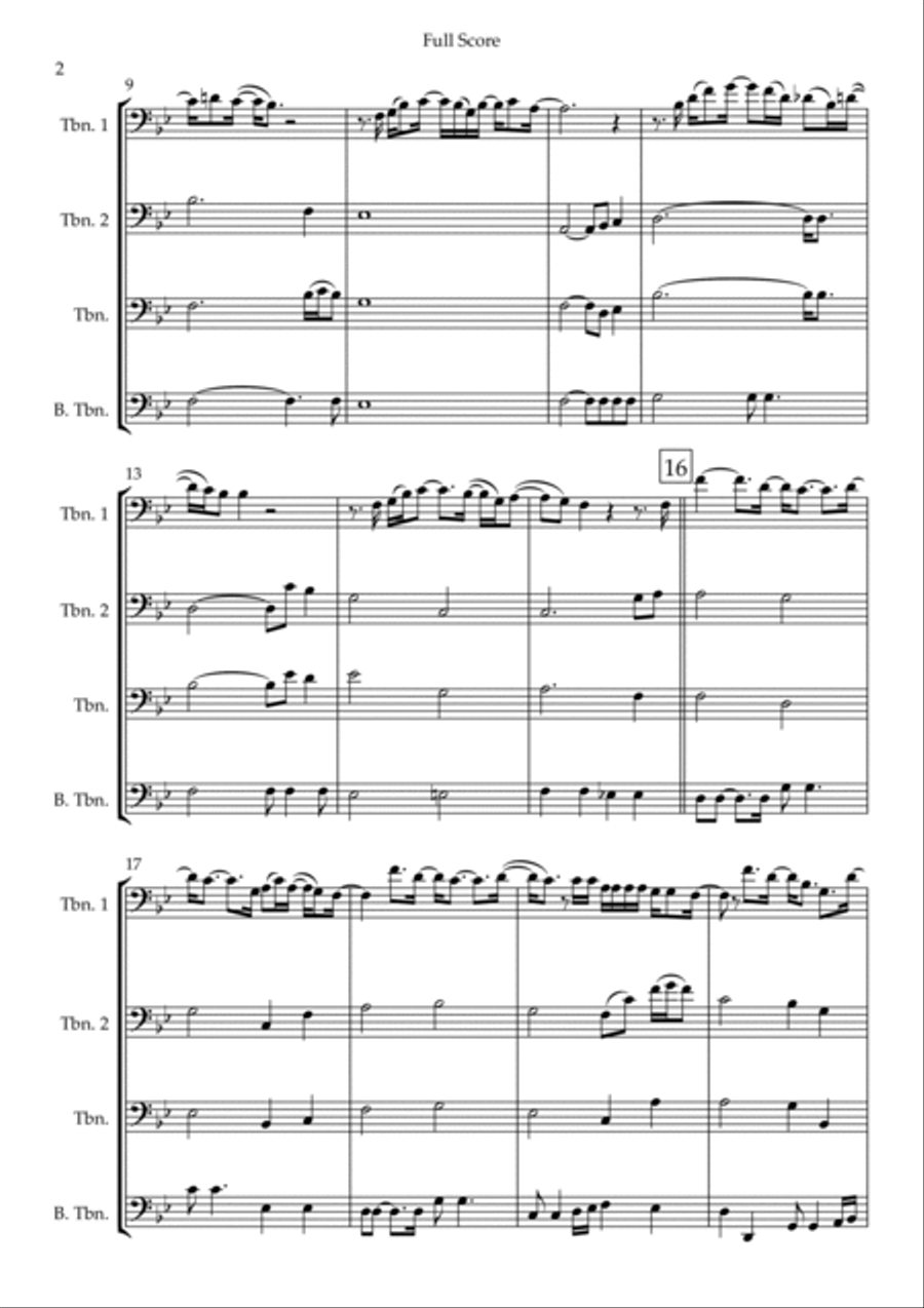 You Give Me Something Brass Quartet scores gallery preview page 2