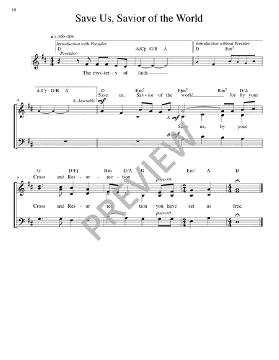 Mass of Joy and Peace - Guitar edition Guitar scores gallery preview page 18
