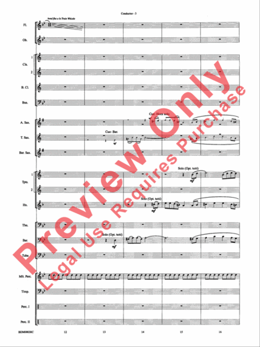 The Great Locomotive Chase Concert Band scores gallery preview page 9
