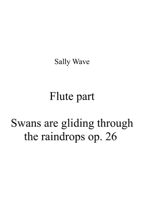 Swans are gliding through the raindrops op. 26 flute part from tiro for flute violin and harp