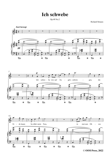 Richard Strauss-Ich schwebe,in C Major,Op.48 No.2 image number null
